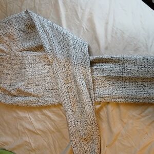 Textured Black and White Slacks